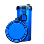 4 in 1 Pet Portable Dog Water Bottle With 2 Collapsible Bowls Travel Pet Manufacturer OEM Pet Water Bottle Feeder Dog Bottle
