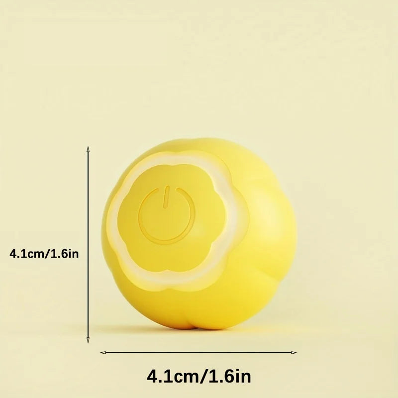 Smart Indoor Electric Cat Ball Toy Automatic Rolling Interactive Plastic Pet Accessory for Kitties