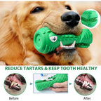 Dog Toothbrush Stick for Aggressive Chewers Pet Teeth Cleaning Dental Care Squeaky Dog Chew Toy Durable Sounding Dog Molar Stick