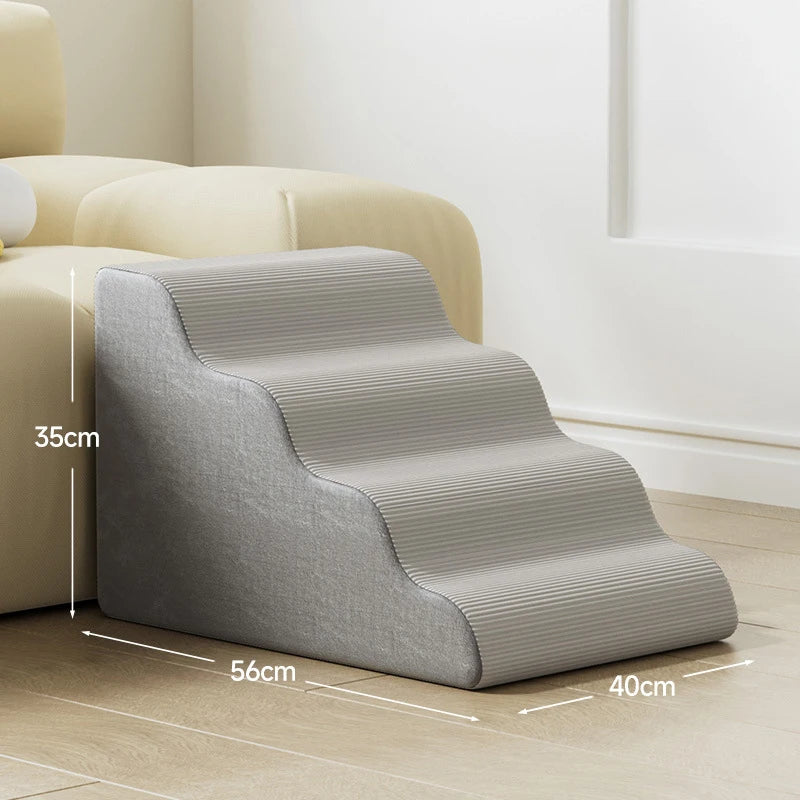 Wholesale Dog Stairs Cat Ramp Ladder Pet Stair with Memory Foam Sponge for Bed & Sofa Removable Washable Training Stairs
