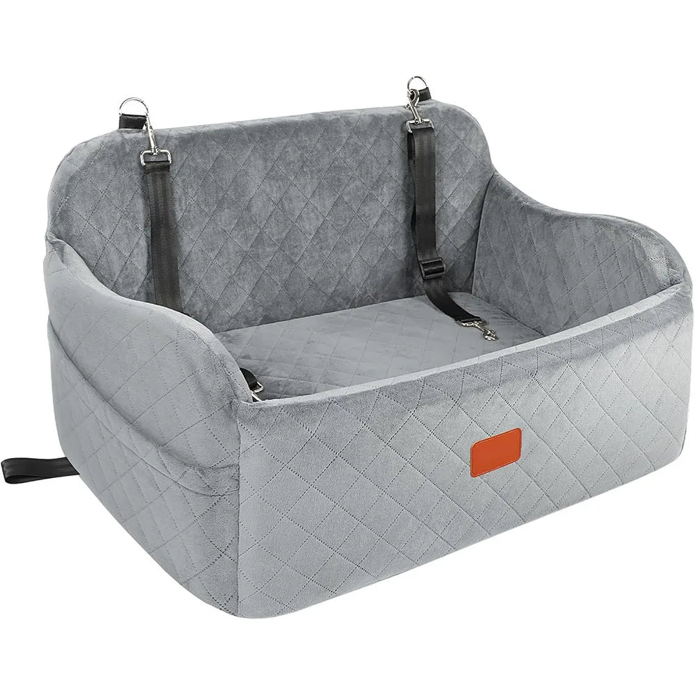 Custom Detachable Dog Car Seat Memory Foam Dog Booster Seat Travel with Storage OEM ODM Bag Dog Beds for Medium Large Dogs