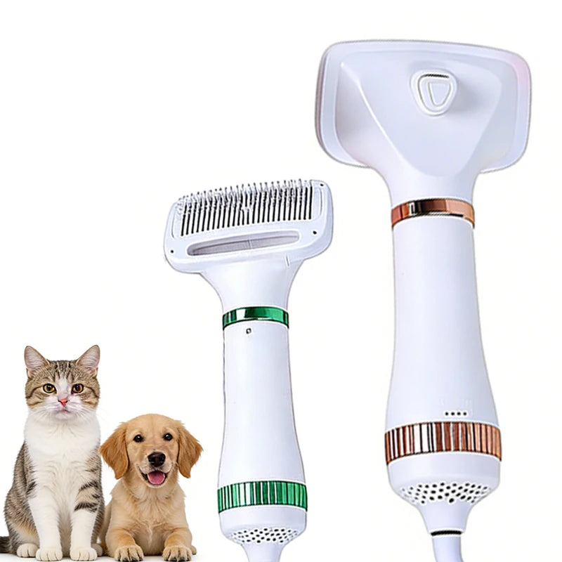 Portable Pet Hair Dryer Comb Dog Brush Durable Safe Gentle Hand Dryers with Protection for Cats Dog Blower Cat Hair Remover