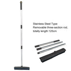 Adjustable Pet Hair Broom Stainless Steel Floor Brush Carpet Dog Hair Remover Broom Household Dog Cleaning Squeegee Long Handle