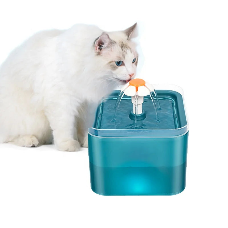 Electronic Pet Water Dispenser Automatic Pet Drinking Feeder Cat Water Fountain LED Water Level Display Cat Products