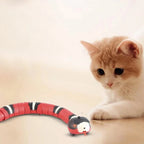Automatic Cat Toys Interactive Smart Sensing Snake Tease Toys for Cats USB Charging Cat Accessories Game Play Toys