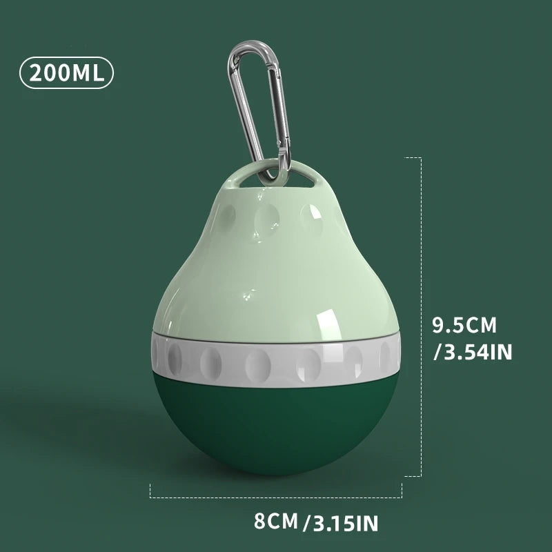 Design Dog Portable Dog Water Dispenser Teardrop Shape Lightweight Plastic Dog Bottle for Travel and Outdoor Activities OEM