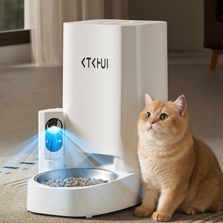 3L Intelligent Pet Feeder Intelligent Feeding Machine for Cats and Dogs Video Interactive OEM Automatic Cat Feeder with Camera