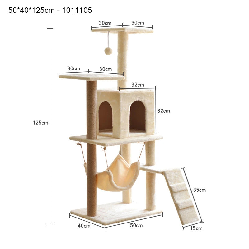 Cat Scratcher Tree Indoor Cat Scratching Posts Stand House Kitty Condo Funny Cat Toys for Kittens Pet Play House