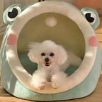 Winter Warm Cat Bed Pet House Cozy Kitten Lounger Cushion Cats House Tent Soft Small Dog Beds Washable Cat Cave Pet Supplies