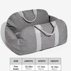 Portable Small Pet Car Seat Pet Booster Seat Dog Bed Travel Safety Car Carrier with Side Pocket Storage Removable Washable