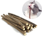 Fashionable Wood Molar Toothpaste Stick Natural Catnip Fruit Silvervine Cat Snacks for Pet Cat Teeth Cleaning Products