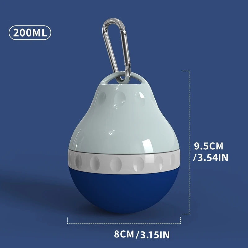 Design Dog Portable Dog Water Dispenser Teardrop Shape Lightweight Plastic Dog Bottle for Travel and Outdoor Activities OEM