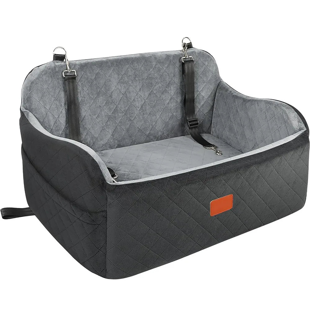 Custom Detachable Dog Car Seat Memory Foam Dog Booster Seat Travel with Storage OEM ODM Bag Dog Beds for Medium Large Dogs