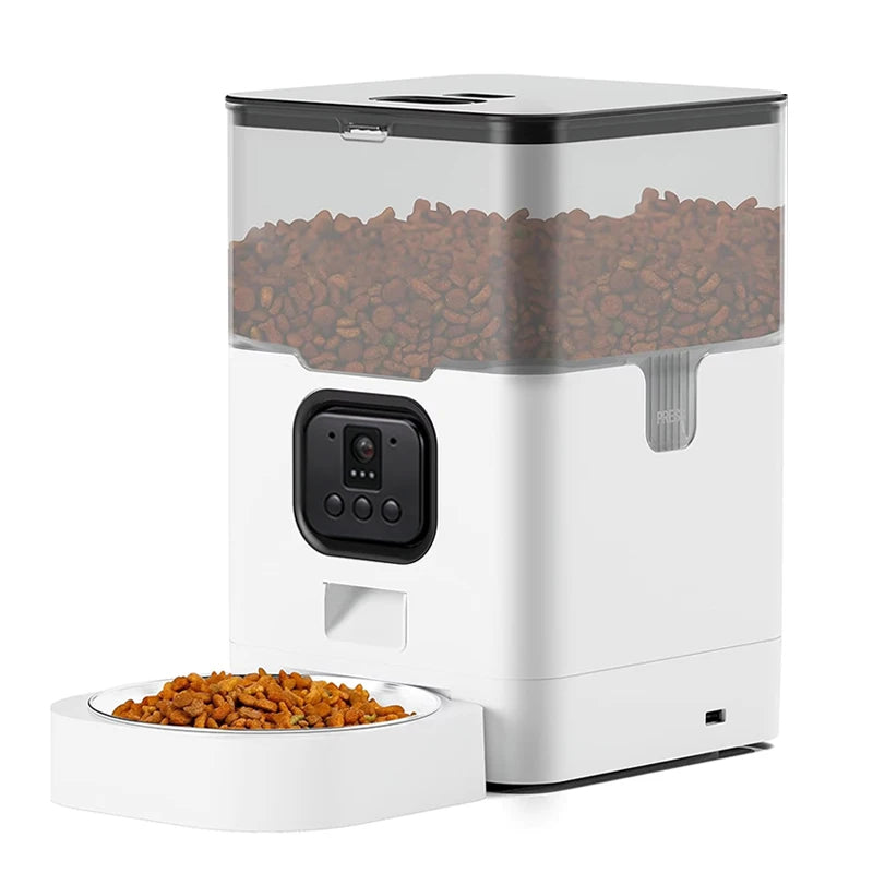 OEM 4L Dog Food Dispenser With Camera for Large Dogs 2 Way Audio Night Vision Smart Cat Feeder Automatic Pet Feeder With Camera