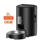 OEM 2L Button/WIFI Control Automatic Pet Feeder Smart Cat Feeder Pet Food Dispenser Cat Supplies Smart Pet Feeder Manufacturer