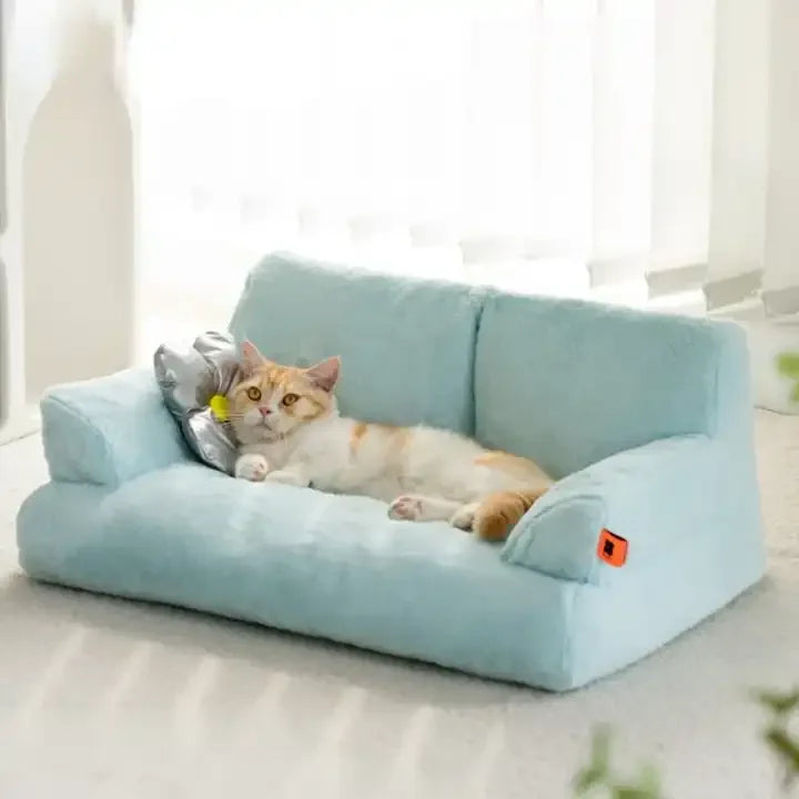 Luxury Fluffy Soft Kitten House Cat Nest Pet Articles Bed Sofa Furniture Dogs Cats Basket Kennel House Cat Products