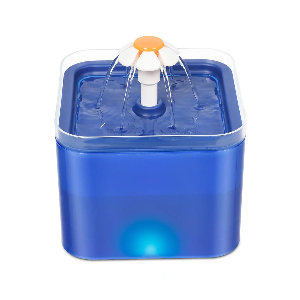 OEM 2L Plastic Pet Cat Water Fountain Bowl with LED Light and Activated Carbon Filter Automatic Pet Water Dispenser Cats Usage