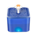 OEM 2L Plastic Pet Cat Water Fountain Bowl with LED Light and Activated Carbon Filter Automatic Pet Water Dispenser Cats Usage
