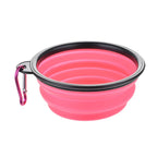 Large 1000ml Collapsible Silicone Pet Bowl Portable Outdoor Travel Dog Cat Food Container Feeder Dish Durable Plastic Puppy Bowl