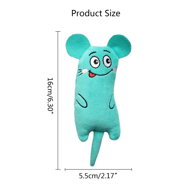 Teeth Grinding Catnip Cat Toys Funny Interactive Plush Toy Interactive Bite Resistant Cat Chew Toy Cat Kitten Entertaining