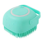 Pet Massage Bath Brush Shampoo Dispenser for Dog Cat Grooming Scrubber Pet Brush Supplies