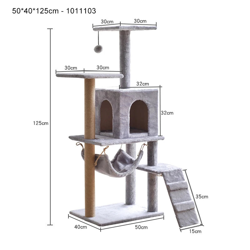 Cat Scratcher Tree Indoor Cat Scratching Posts Stand House Kitty Condo Funny Cat Toys for Kittens Pet Play House
