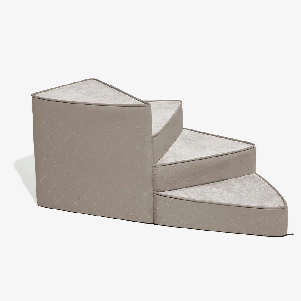 Custom Luxury Modern Foldable Waterproof Cotton Removable Spiral Pet Stairs Step Ease Anti-scratch Cover Dog Stairs