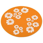 Silicone Pad Non-slip Mat for Automatic Cat Water Fountain Flower Print Silicone Pad for Dogs Cats Pet Dispenser Anti-slip Mat
