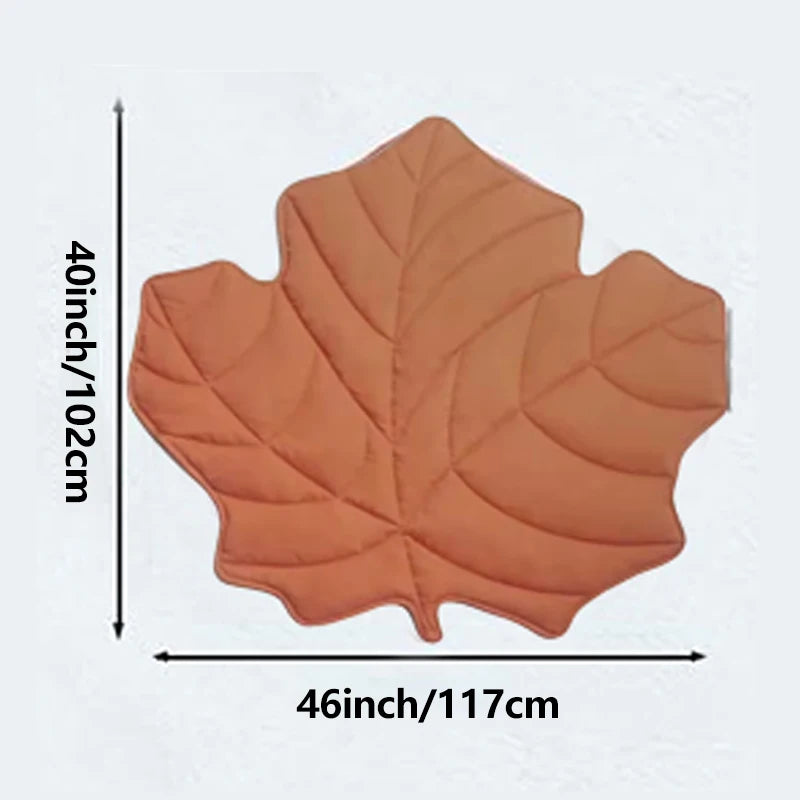Decorative 3D Leaves Shaped Pet Blanket Cushion Household Cat Dog Blanket Soft Cooling Dog Mat Blankets for Dog Bed Couch Sofa