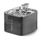 4.2L Stainless Steel Smart Pet Water Dispenser Charge Cat Dog Feeder Double Bowl Durable Automatic Quadrate Indoor Use Fountain