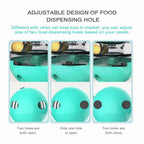 Eco-Friendly Plastic Cat Teaser Stick Slow Feeder Ball Funny Tumbler Food Dispenser for Kitten Pets Supplies