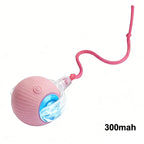Electric Cat Toy Ball with Tail Rope 300mah USB Rechargeable Self-Moving Rolling Robot Mouse for Indoor Exercise for Kitten