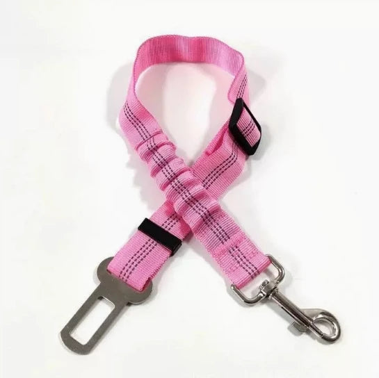 Adjustable Reflective Nylon Dog Car Seat Belt Durable Elastic Puppy Travel Safety Rope for Small Large Dog Belts Custom OEM ODM