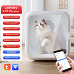 68L Smart Pet Dryer Box with 3 Air Vents 4 Speed Settings 1000W Low Noise Automatic Cat Drying Machine for Home Pet Grooming