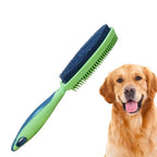 Double-Sided Pet Hair Removal Brush Soft Rubber Multifunctional Cleaning Tool for Pet Bath Massage Portable Hair Remover for Pet
