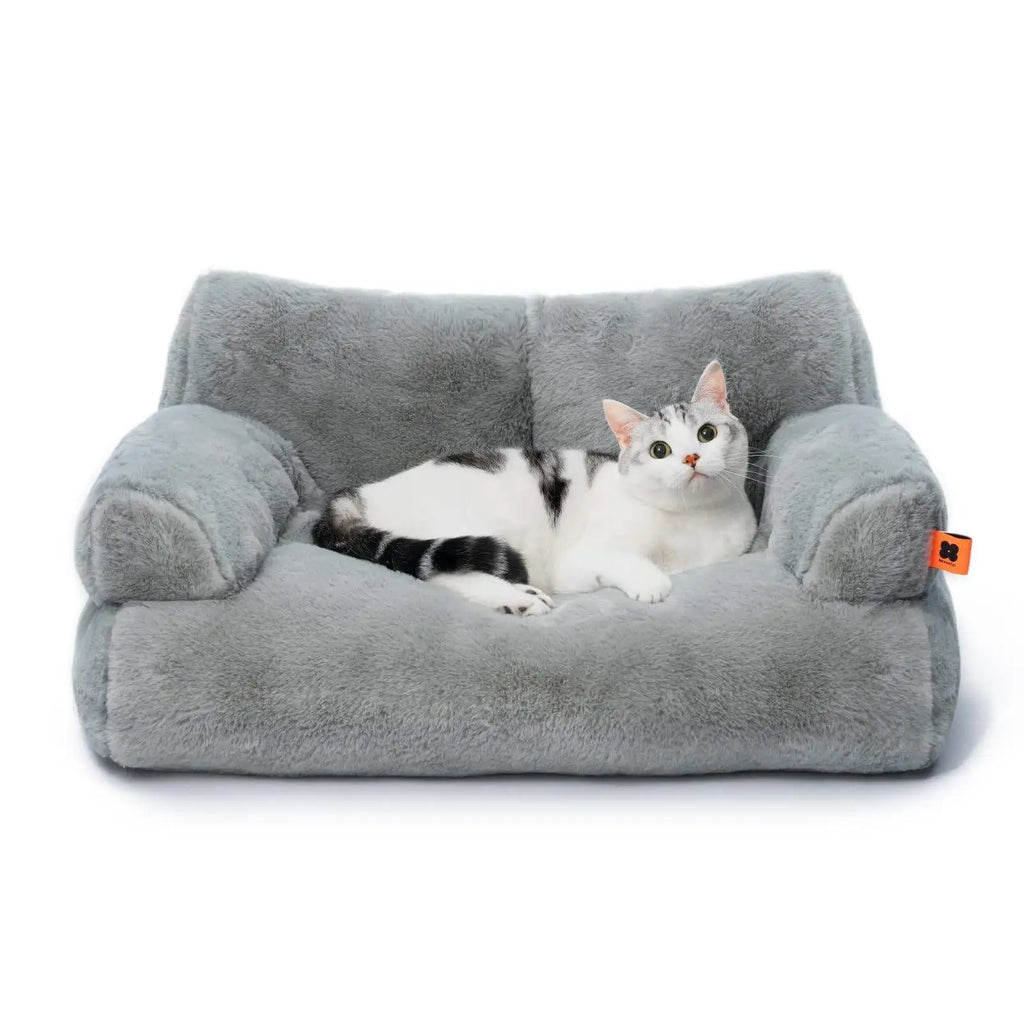 Luxury Fluffy Soft Kitten House Cat Nest Pet Articles Bed Sofa Furniture Dogs Cats Basket Kennel House Cat Products