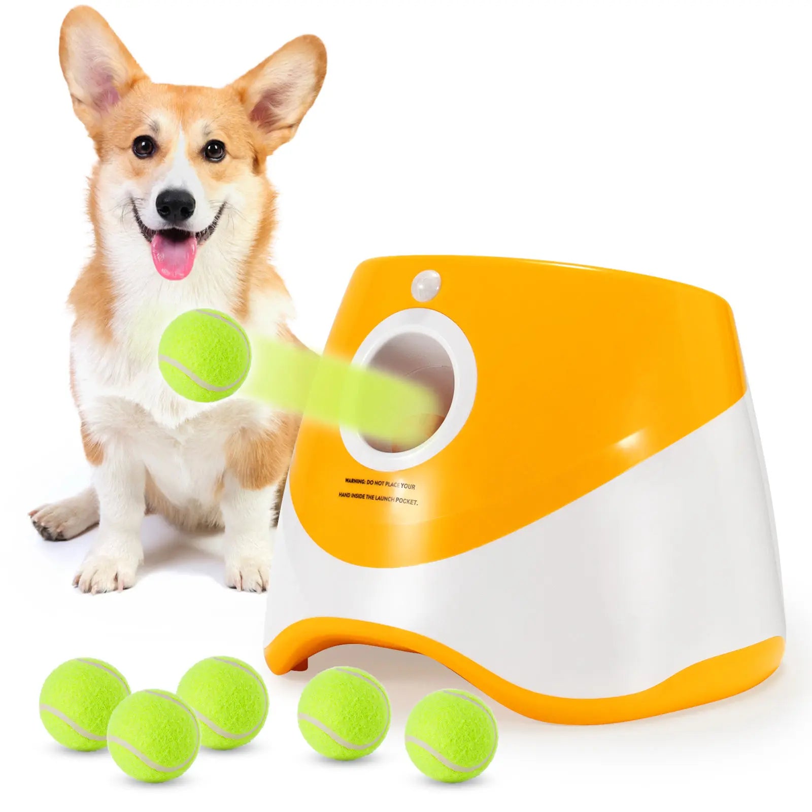 Wholesale Dog Ball Thrower for Dog Automatic Dog Ball Launcher With 3/6/12 Tennis Balls Indoor and Outdoor