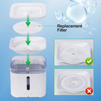 5pcs/Pack Cat Water Fountain Replacement Filters Compatible for PETKIT EVERSWEET 2S,3/3Pro,Solos Pet Water Dispenser Filters