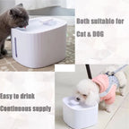 3L Eco-Friendly Plastic Automatic Cat Water Fountain with Water Level Window Replacement Filters Pet Water Dispenser