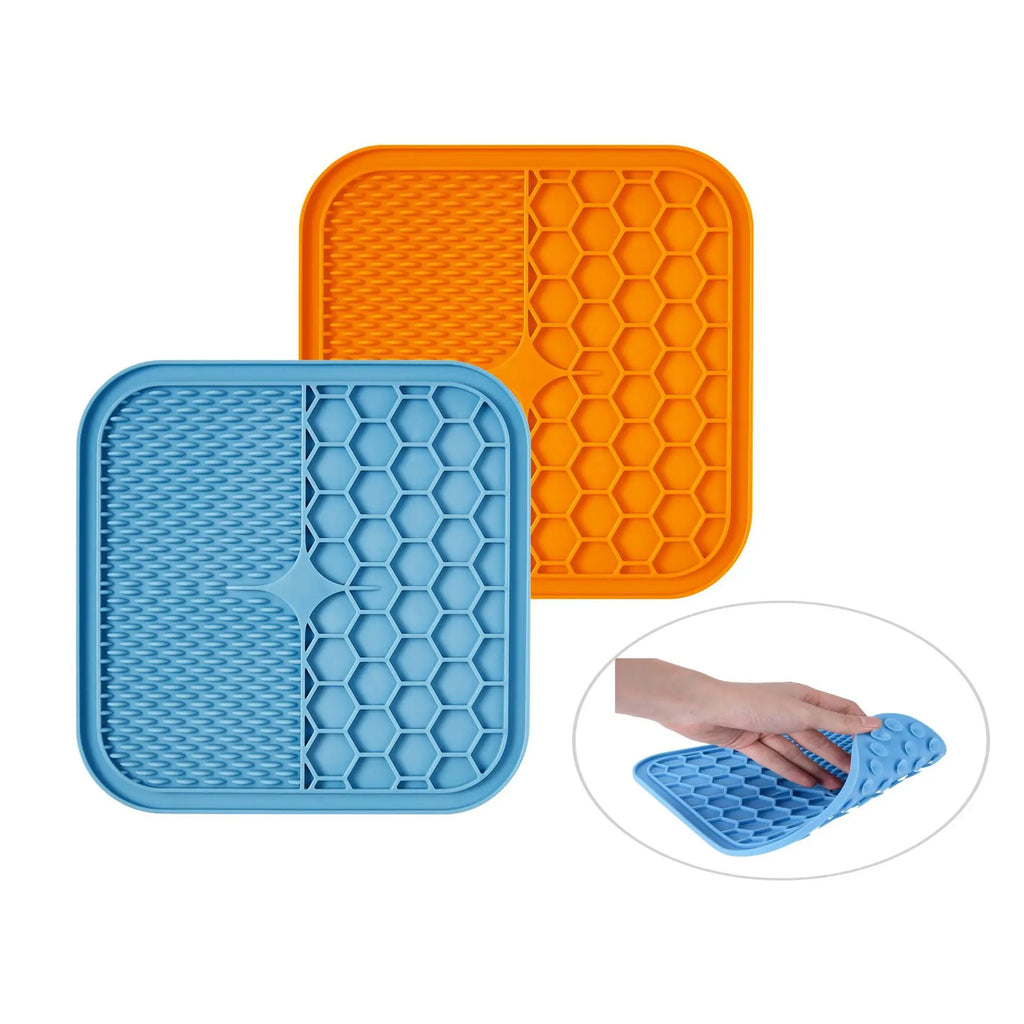 Eco-Friendly Silicone Dog Lick Mat Slow Feeder Pad with Strong Suction Cup for Dogs