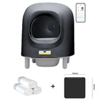 Petree Smart Cat Litter Box Automatic Self-cleaning cat Toilet Litter Box WIFI Remote Control Pet Tray Detachable Cat Toilet