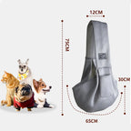Pet Carrier Sling Breathable Bag Puppy Carrier Purse Hand-Free Dog Sling Carrier with Storage Pockets for Small Dogs Cats