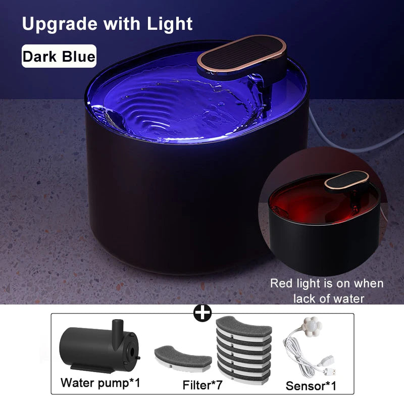 3L Smart Cat Water Fountain Auto Loop Filtering Drinker Auto Power-off Pet Water Dispenser Large Capacity Cats Pet Manufacturer
