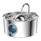 Hot Selling Custom 3.2/4L Stainless Steel Pet Water Dispenser with Water Level Wholesale Cat Water Fountain Manufacturer OEM ODM