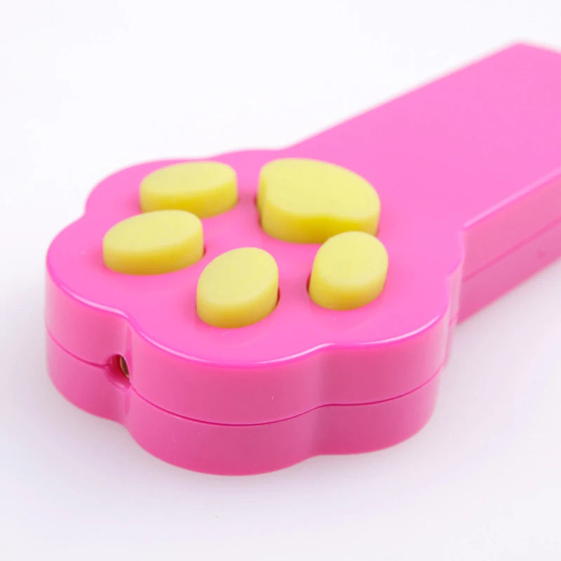 Paw Style Electronic Pet Cat Catch Toys Interactive Cat Toys LED Light Pointer Exercise Chaser Toy Cat Scratching Training Tool