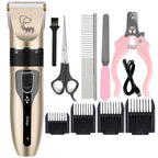 Electronic Pet Grooming Kit Dog Cat Clipper Dog Hair Trimmer Grooming Haircut Rechargeable Professional Dog Electric Shaver