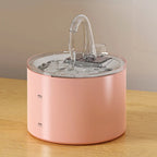 2026 New 2.2L Smart Ceramic Modern Cat Water Fountain with Charge Automatic Filtration OEM Elegant Design Durable Easy to Clean