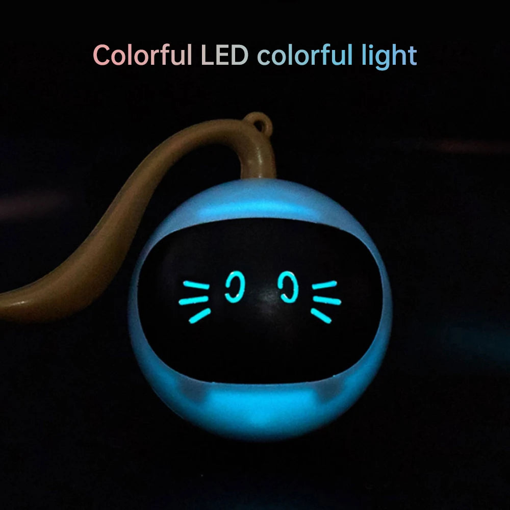 Automatic Cat Ball Toys Interactive Cat Toys Electronic Pet USB Rechargeable Self Rotating Indoor Pet Teaser Toys Cat Products