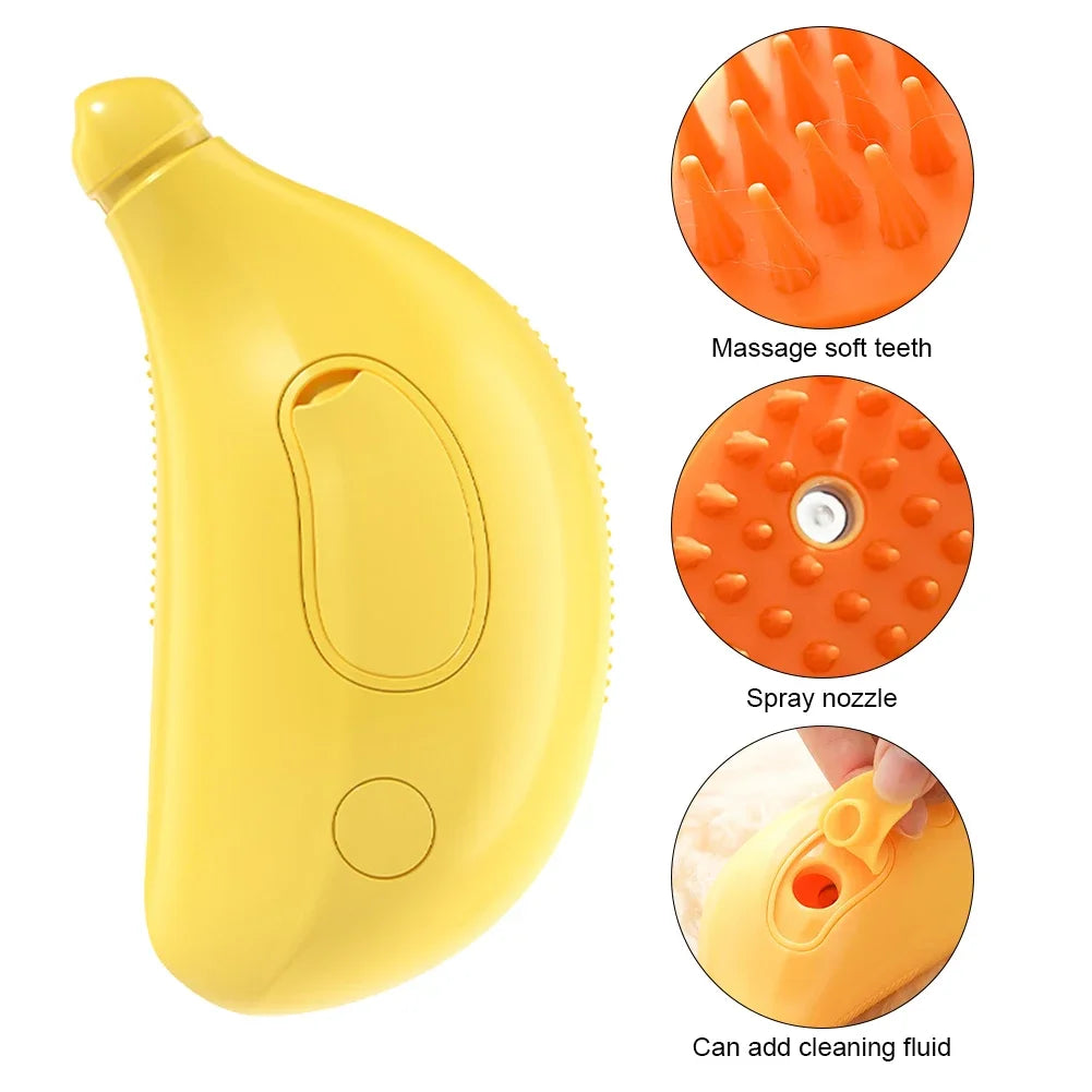 120mAh Cat Steam Brush Steamy Dog Brush 3 in 1 Electric Spray Cat Hair Brushes for Massage Pet Grooming Comb Hair Removal Combs