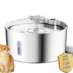 OEM 7L Large Capacity Stainless Steel Automatic Cat Water Fountain for Multi-Cats Dogs with Filtration Pet Water Dispenser